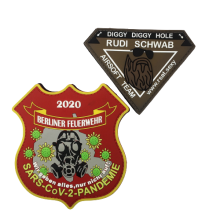 wholesale custom logo silicone epaulet patch/soft pvc patch