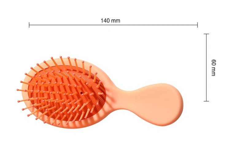 Wholesale Light Pink Mini Oval Paddle Hair Brushes Wet Hair Dry Hair