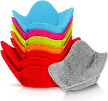 Colorful Microwave Insulation Pads and Microfiber Bowl Holders