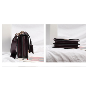 Black Cheap Leather Messenger Crossbody Bag