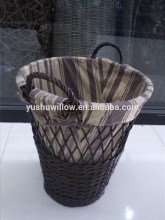 beautiful willow hamper with liner
