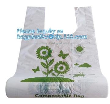 Shopping Plastic Carrier Bags, biodegradable vest plastic carrier bag, Customized biodegradable plastic vest carrier bags