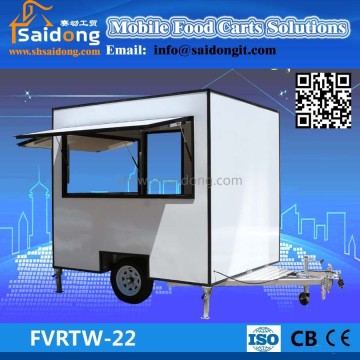Best quality mobile food trailer/caravan trailer for sale /food concession trailer for sale