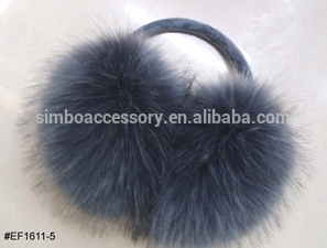 large rabbit fur pom pom earflap,earmuffs headband,earmuffs hairband,earflap hairband,garment accessories,latest design