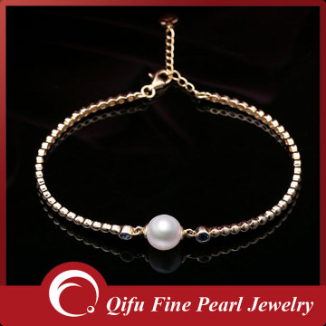 Elegant Original 14K Solid Gold Natural Pearl Women Bracelets Patterns