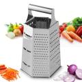 stainless steel 6 side cheese vegetable grater