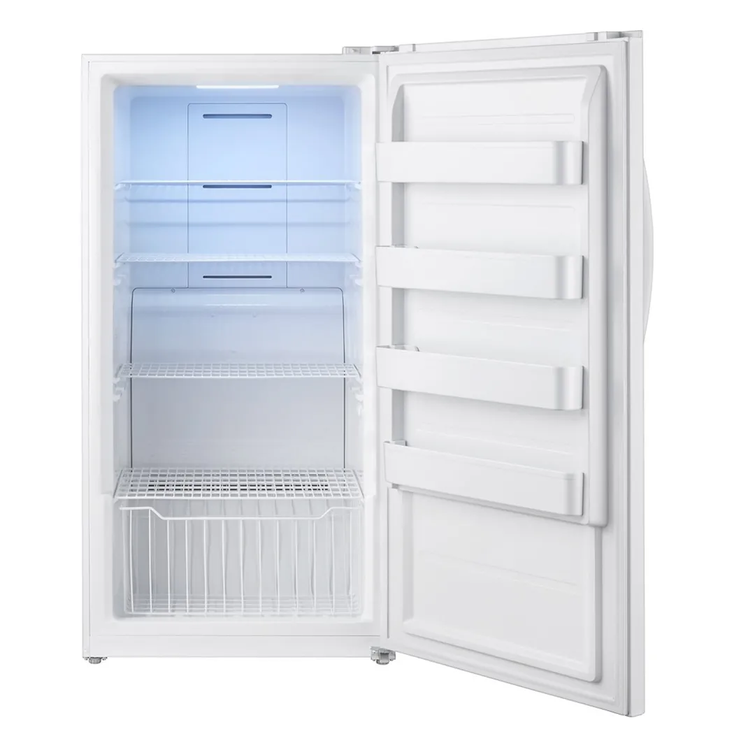 13.8 Cuft Stainless No Frost Upright Convertible Fridge Freezer