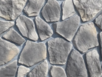 Warm white stones for winter gardens