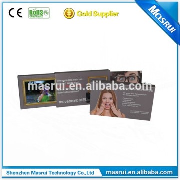 paper cover LCD screen video message card