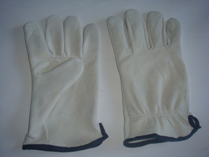 White industrial winter Driver gloves