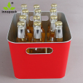 Rectángulo Beer Buckets de hielo de estaño en venta