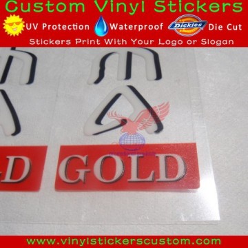 Free Shipment Custom Clear Vinyl Stickers