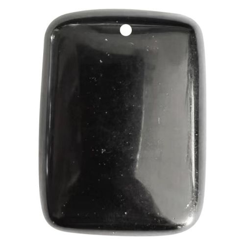 Black Onyx 30X40MM Cuboid Necklace Men Rectangle Pendant