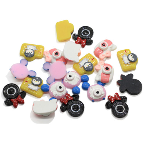 Sola Craft Cartoon Hars Camera Kat Muis Hoofd Vorm Sumulation Bubble Leuk Speelgoed Plaksteen Ornament voor Plakboek Diy Sieraden Maki