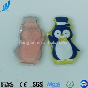 Gel Cute hot cold pack,customzied penguin shaped hot cold pack