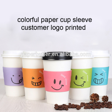 hot paper cup coffee sleeve , disposable paper cup sleeve, hot coffee paper cup sleeve