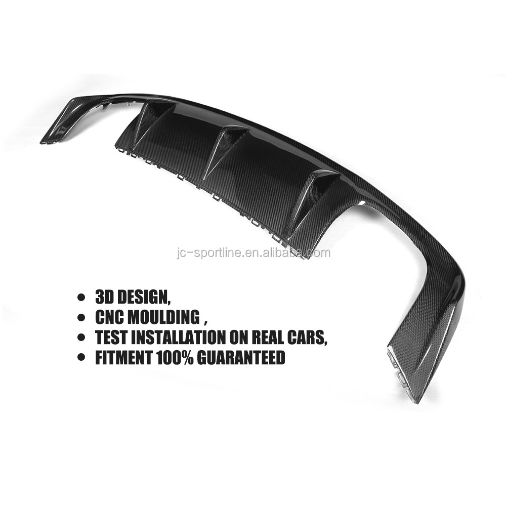 S3 Carbon Fiber Rear Diffuser for Audi A3 8V SLINE S3 Sedan 4-Door 14-16