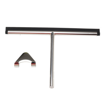 StainlessSteel Squeegee forShower Doorswith Suction Cup Hook