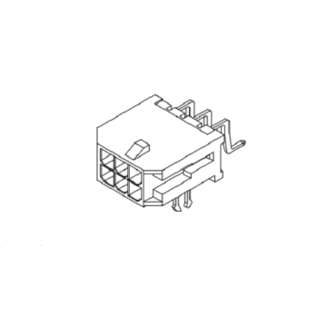 MX3.0mm SMT 90 ° Forking Wreying Gofret Konnektör Serisi AW3045SRD-2XNP