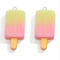 Gradient Color Ice-lolly Resin Cabochon Flatback Popsicle Pendant Charms with Hook Drop Earring Accessory