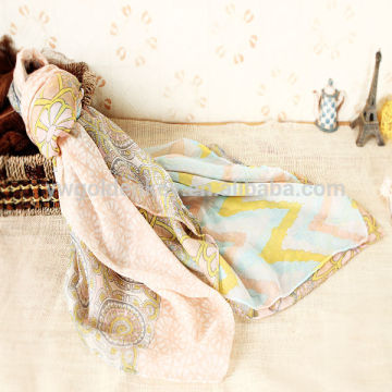 Fashion Newest paisley Printed Scarf For Oblong Scarf
