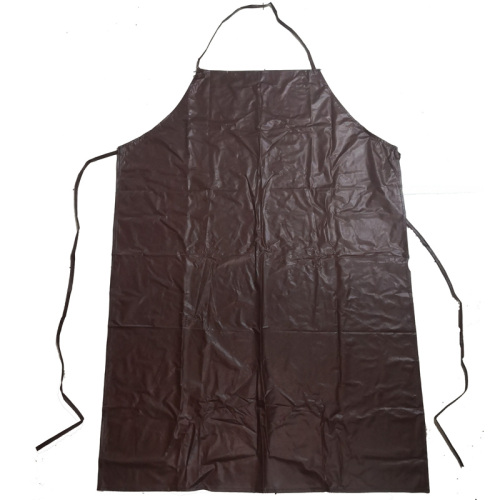 Tablier en PVC imperméable brun épais personnalisé