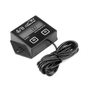 Digital Engine Tachometer and Hour Meter LCD Display for Motorcycles, Cars, and Boats