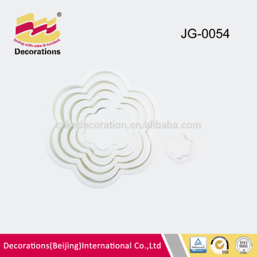 Flower shape plastic biscuit Cutter/cookie cutter sets