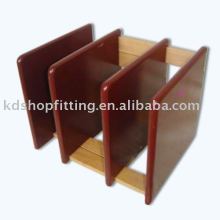 wooden magazine holder