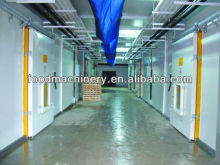 cold store for potato with curtain