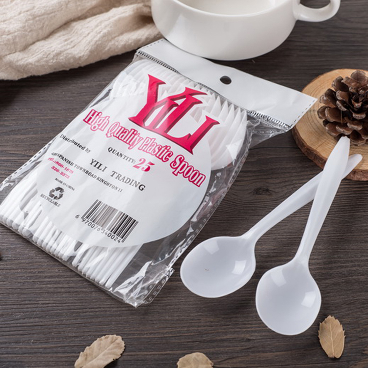 Plastic Spoon Heavy Weight Clear Tea Spoons