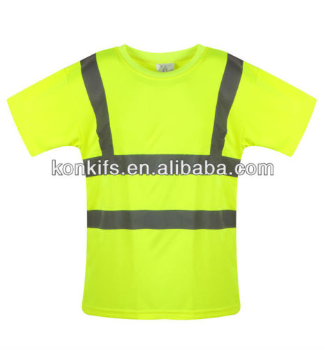 High Visibility tee shirt/factory safety t shirt