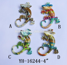 polyresin lizard fridge magnet with printing