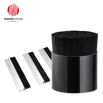 PBT brush bristle for flexible strip brush