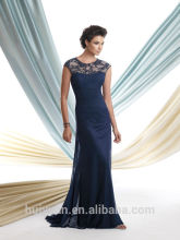 royal blue chiffon lace cap sleeve types of night dresses