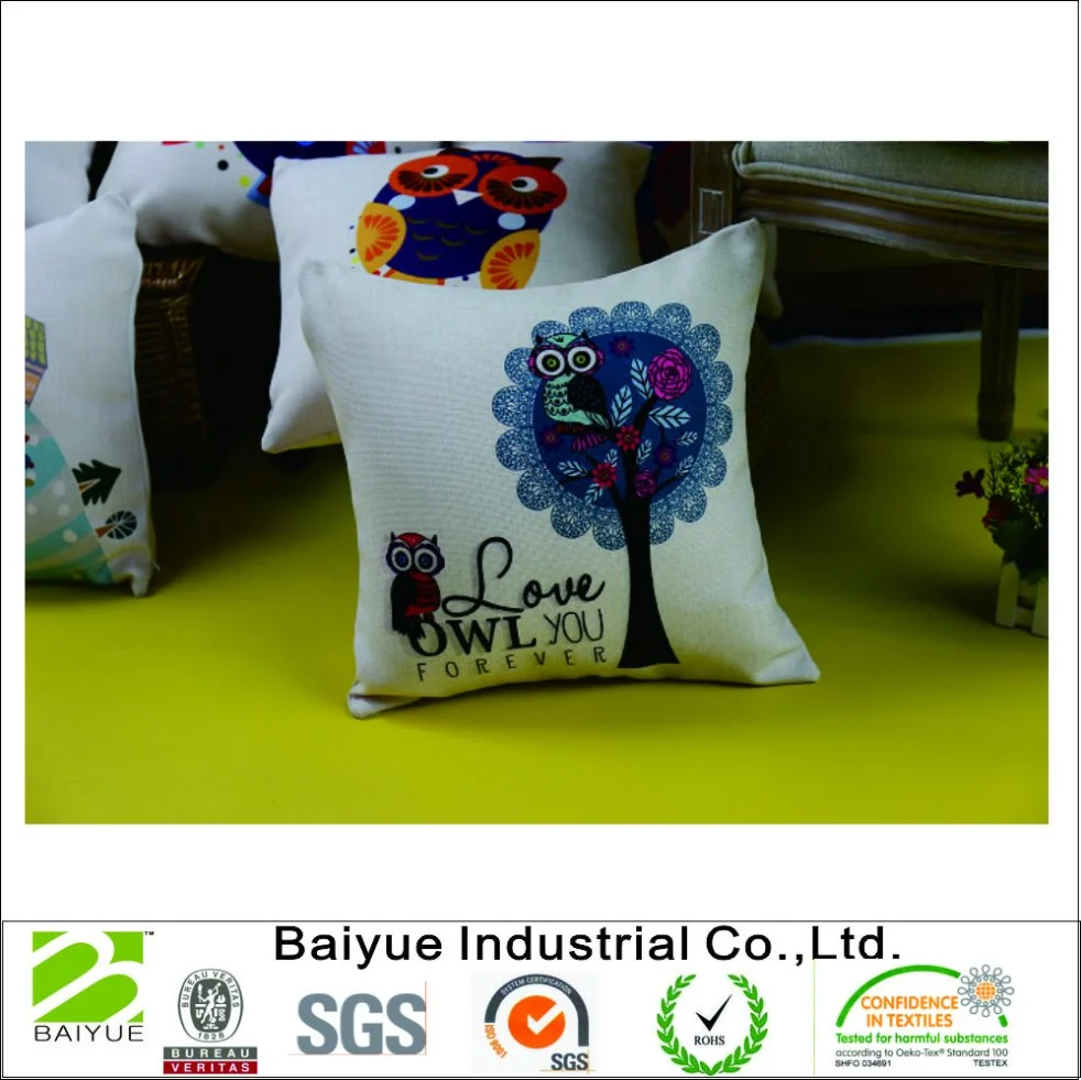 High Quality Eco Friendly Wholesale Custom Printed Decorative Throw Pillow