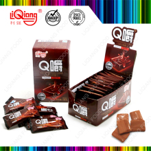 Chewy sugar chocolate coated candy