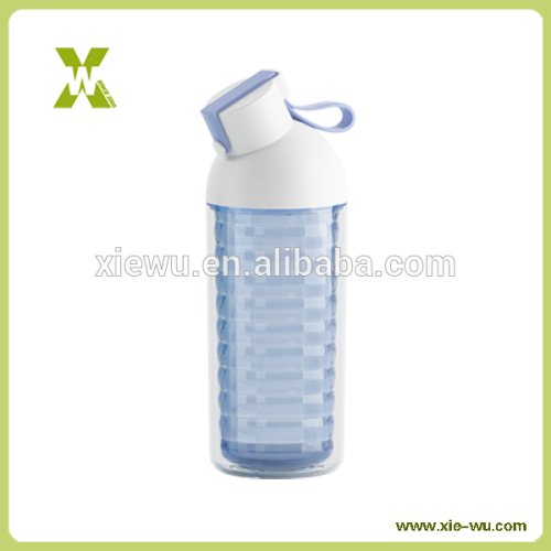 Portable fancy Double Wall Plastic Water Bottle For Christmas Gift