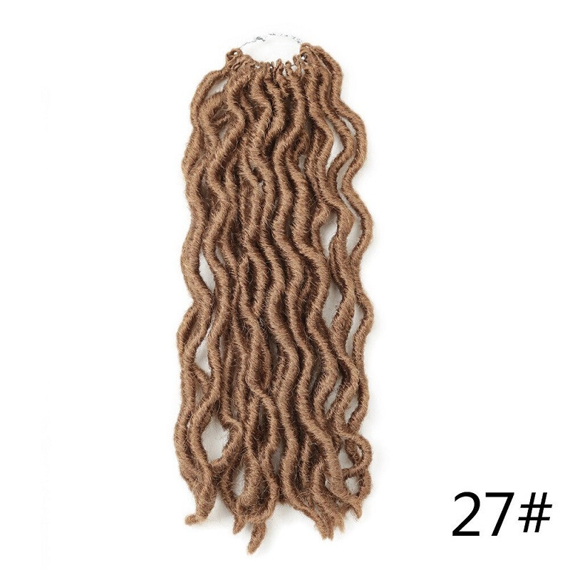 Gypsy Locs Crochet Braids Bohemian Locs Wavy Goddess Faux Locs Boho Synthetic Twist hair Dreadlock Braiding Hair