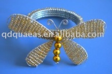 glass beades butterfly napkin ring, napkin holder