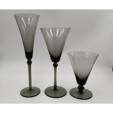 solid color hand made martini glass cup