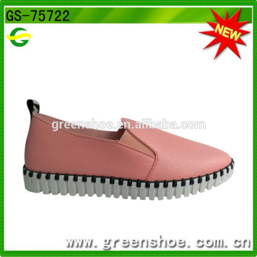 Flat casual shoes ladies pink simple shoes