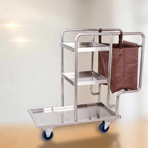 Multi-functional Office Cleaning Cart with Door Lid Lock