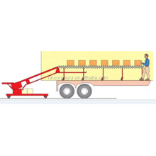 Bulk Material Shipping Container Loading Vehicle Mounted Extendable Belt Conveyor