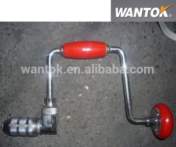 RATCHET BIT BRACE WITH WOODEN HANDLE