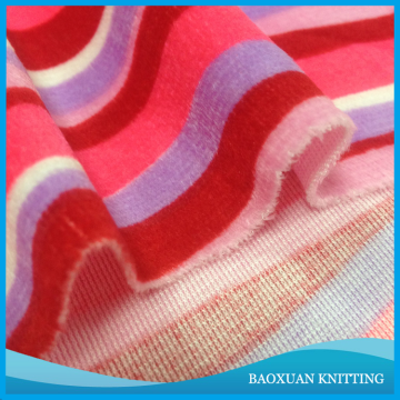 100%Polyester super soft velour fleece fabric printed for velour pyjamas
