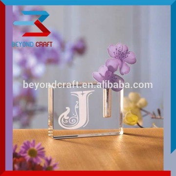 folk style murano crystal flower vase for sitting room decoration