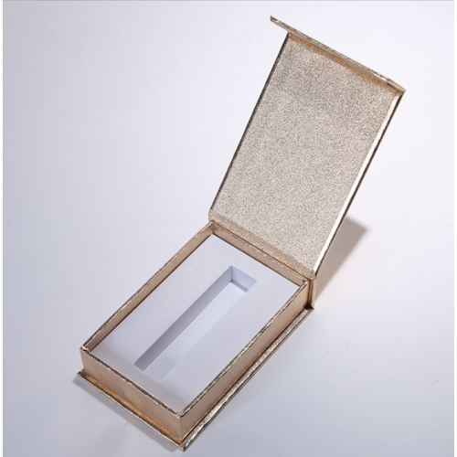 Caja de envasado de aceite esencial de lujo Embalaje de joyería de caja dorada, caja de embalaje de perfume