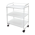 3 Shelves Utility Trolley Cart With Plastic Hand