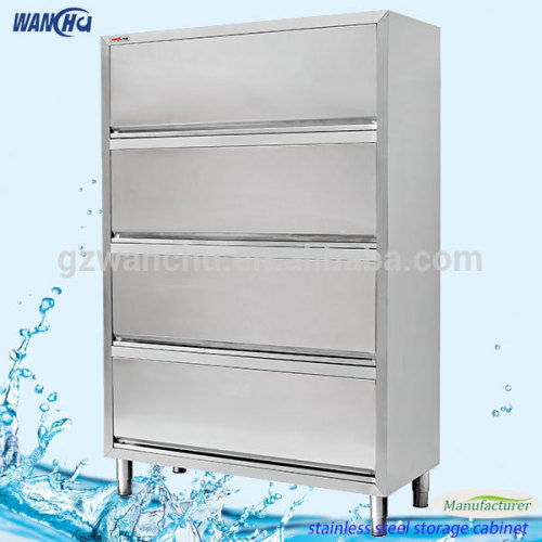 Free Standing Stainless Steel Kitchen Cabinet 4 Up Doors Storage Cabinet